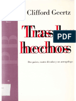 Geertz Clifford Tras Los Hechos PDF