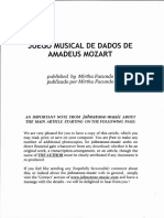 Juego Musical de Dados de Amadeus Mozart