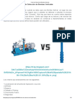 Criterio de Selección de Bombas Verticales
