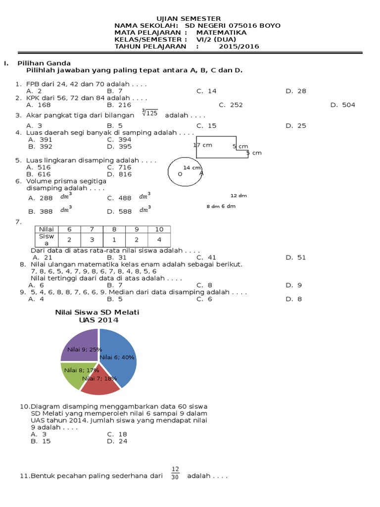 Soal Matematika