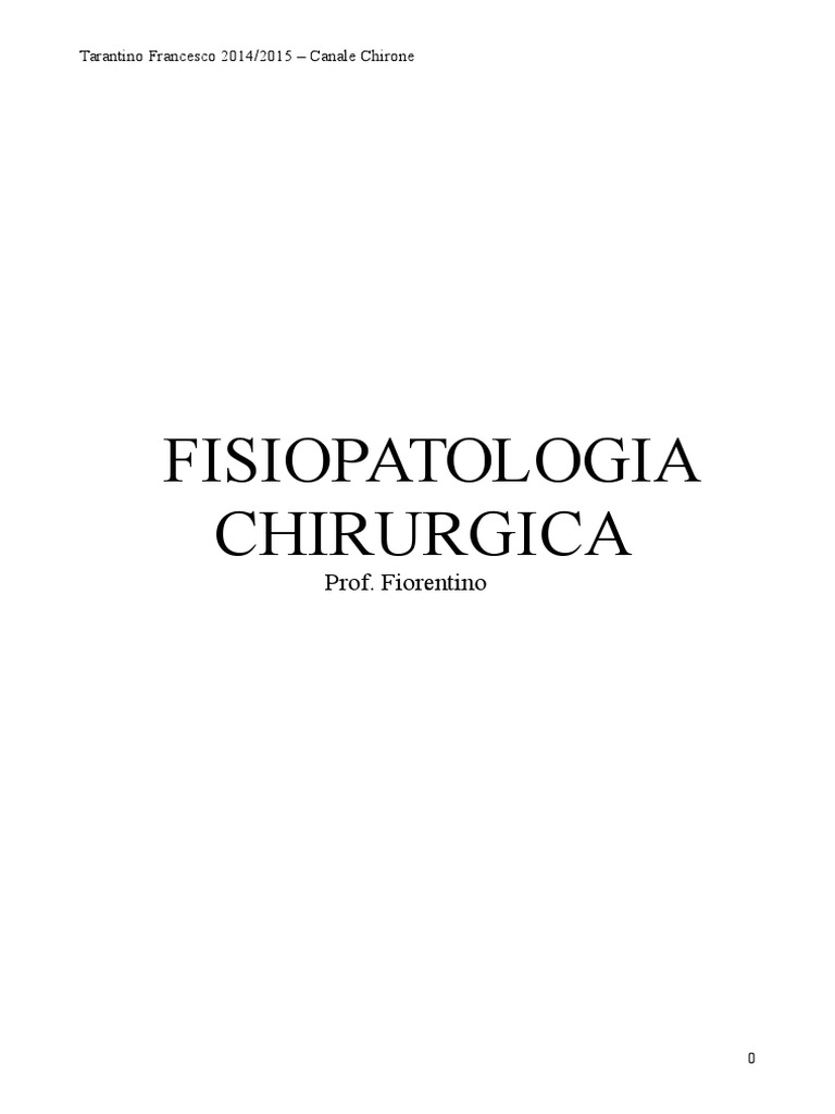 Fisiopatologia Fiorentino