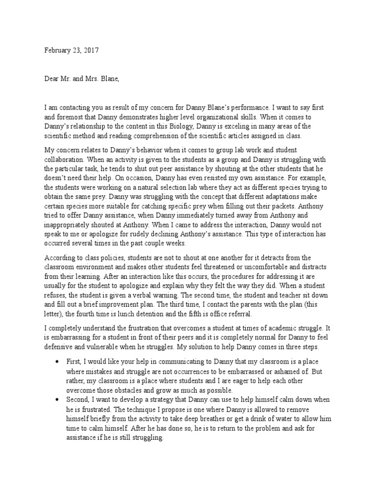 letter-to-parent-about-student-behavior-learning-cognition-free