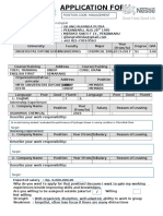 Please Fill in The Form in English: Position Code: Management Trainee