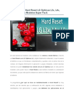 Desbloquear Hard Reset LG Optimus L3x, L4x, L5x Todos Los Modelos Super Facil
