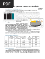 Marks and Spencers Investment Analysis