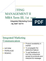 Marketing Management II