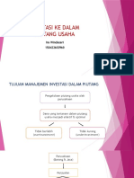 Investasi Dalam Piutang Usaha