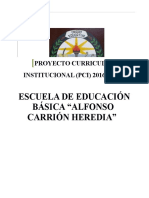 PCI INSTITUCIONAL 2016-2020 - Alfonso Carrión Heredia - Actual