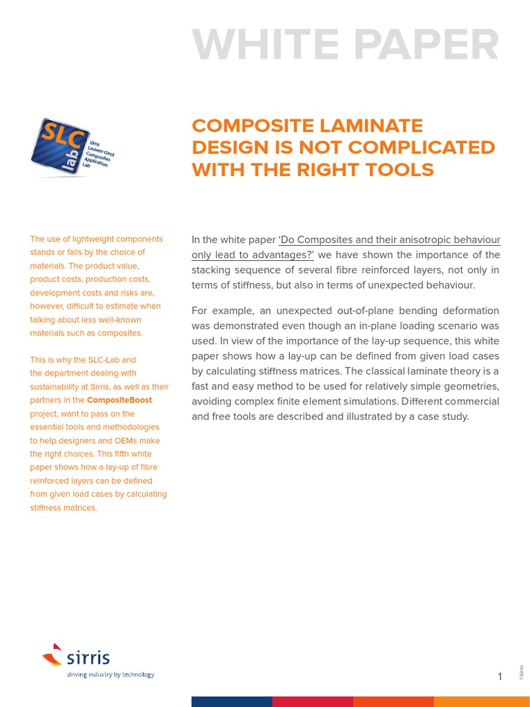 Composites Whitepaper 5 Laminate Theory 0 PDF Composite Material