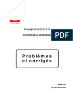 Circuits Analogiques - Problemes Et Corriges PDF