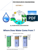 LECTURE NOTES-EAT 359 (Water Resources Engineering) - Lecture 1 - Student