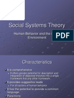 Social Systems Theory