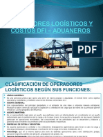 Operadores Logísticos y Costos Dfi - Aduaneros