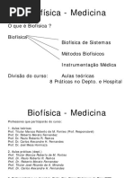 Biofísica Medicina Introducao2017