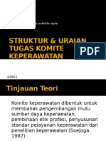Struktur Uraian Tugas Komite Keperawatan PDF