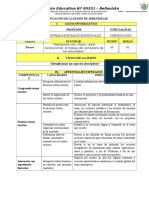 Sesión de Aprendizaje Las Especies Descriptivas