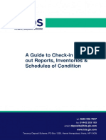 A Guide to Check in and Check Out Reports, Inventories and Schedules of Condition