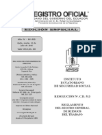 Resolución CD 513 - Reglamento Del Seguro General de Riesgos Del Trabajo PDF