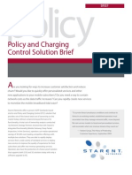 Starent Networks Policy and Charging Control Solution Brief 1109