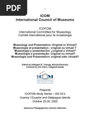 ISS 33 (2002) - Museology and Presentation - Original or Virtual