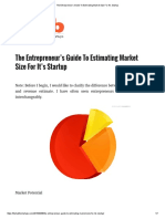 The Entrepreneur’s Guide to Estimating Market Size for It’s Startup