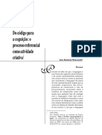 Do Código para A Cognição - o Processo Referencial Como Atividade Criativa