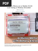 Arduino Menu On A Nokia 5110 LCD Using A Rotary Encoder