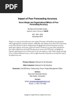 Impact of Poor Forecasting