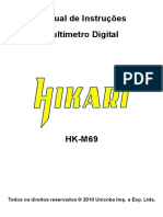 Manual de Instrucoes Multimetro Digital Hikari Hk m69