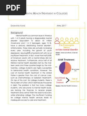 Affording Mental Health Treatment in Colleges 
