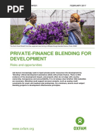 Private-finance Blending for Development