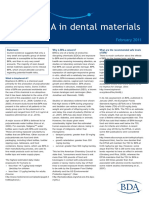 Bisphenol a in Dental Materials