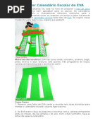 Como Fazer Calendário Escolar de EVA