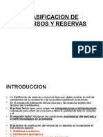 Clasificacion de Recursos y Reservas