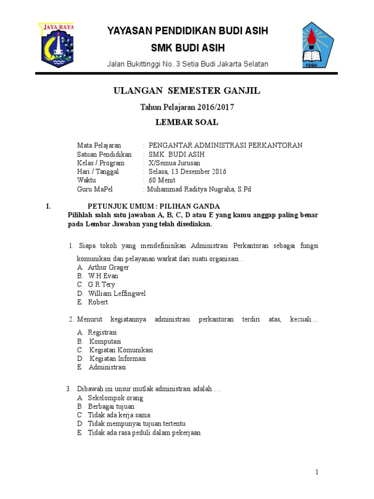 Soal Hots Humas Dan Keprotokolan Kelas 12 Tahun Ajar