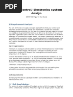 Lab1: Control/ Electronics System Design: 1/ Requirement Analysis