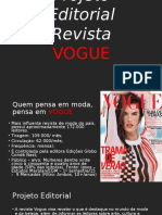 Projeto Editorial da Revista VOGUE Brasil