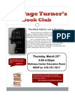 Book Club Flyer - The Silent Wife
