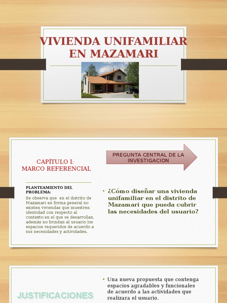 Propuesta de Vivienda Unifamiliar en Mazamari | PDF | Área rural ...
