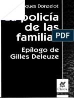 Donzelot La Policia de Las Familias Prologo Capitulo I y II PDF