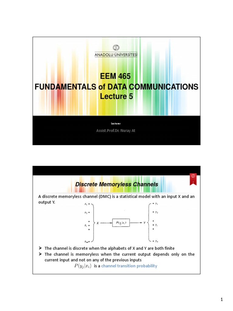 Lossless Deterministic Channel | PDF | Markov Chain | Matrix (Mathematics)