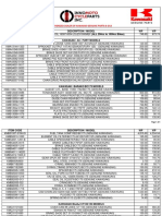 Genuine Kawasaki Price List As of Feb 2 2017