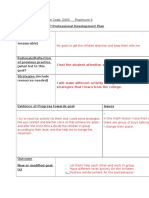 PDP Professional Development Plan Goal 1 (Specific and Measurable)