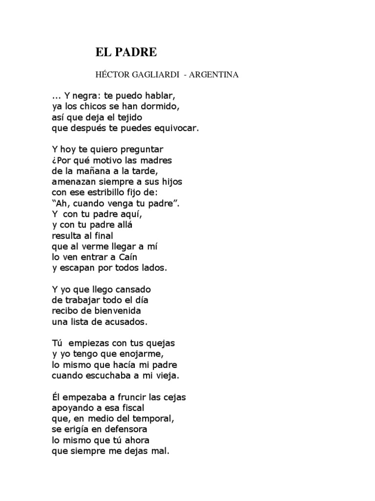 El Padre Poema el padre poema