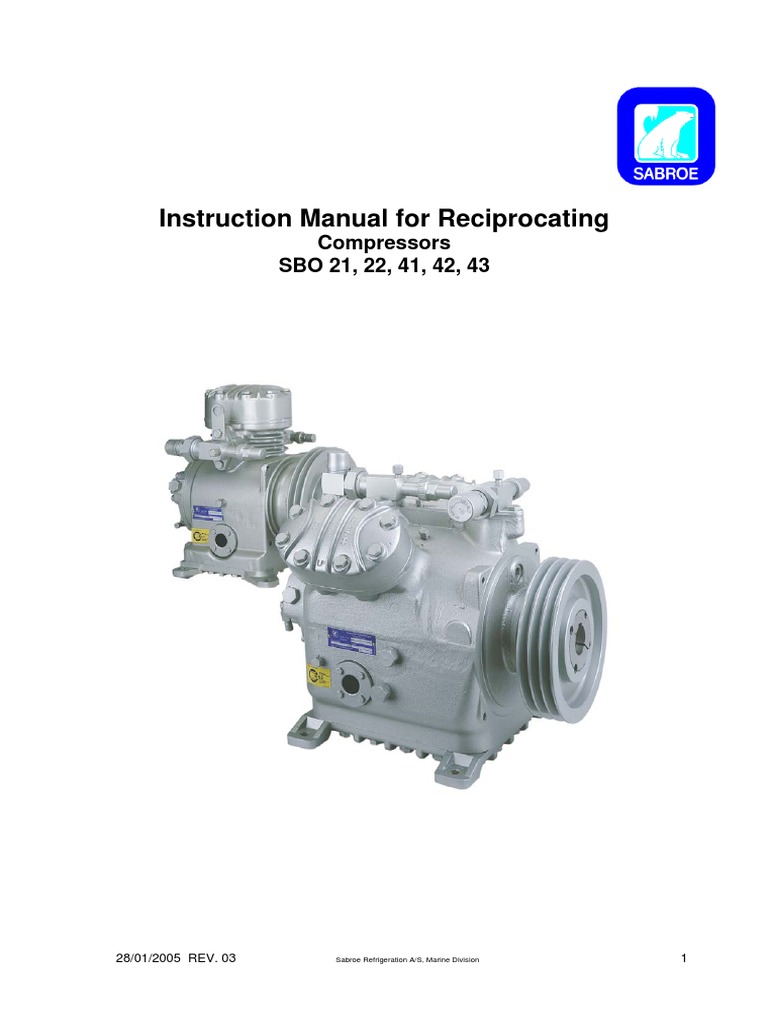 Sabroe 120 manual transmission