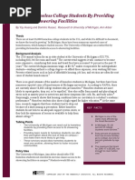 Helping Homeless College Students By Providing Access to Showering Facilities