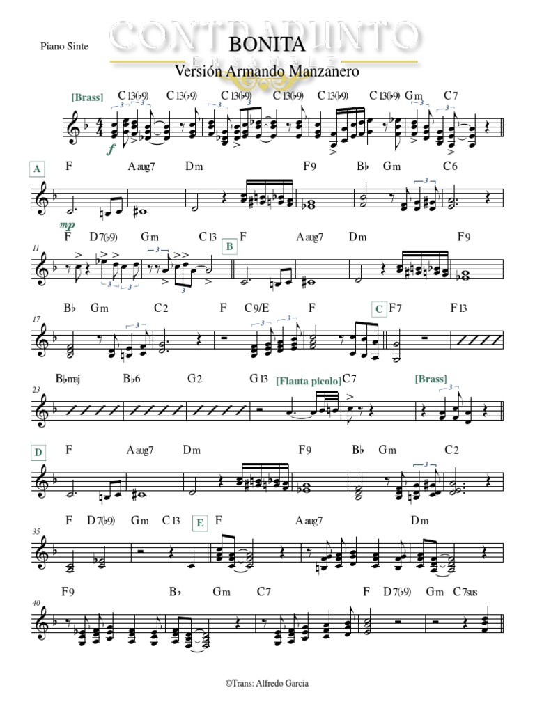 Bonita Piano Sinte Arcaraz Luis