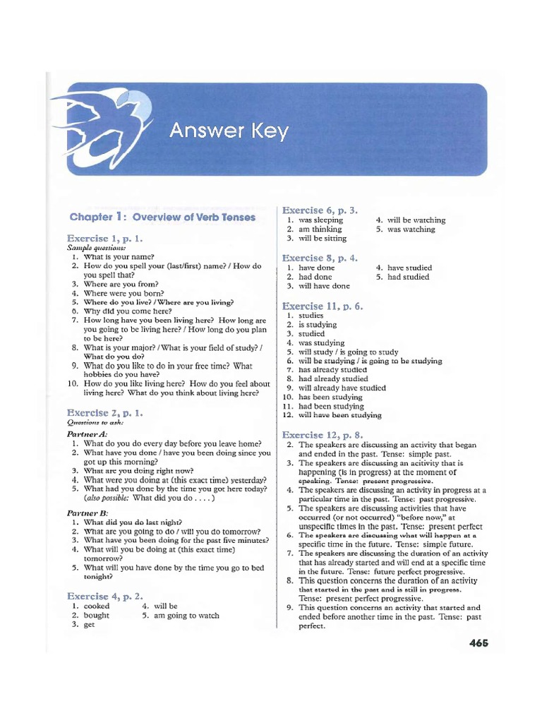 english for presentation answer key