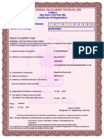 Vat Registration Certificate