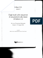 Studi sulle sequenze di acquisizione della lingua -Andorno_2008